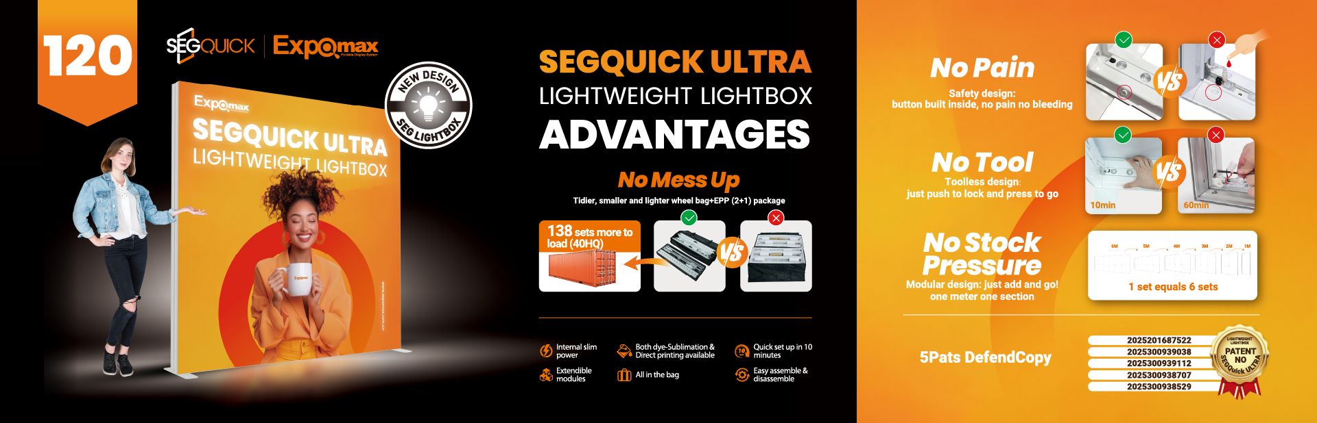 SEGQUICK ULTRA PVC SEG LIGHTBOX