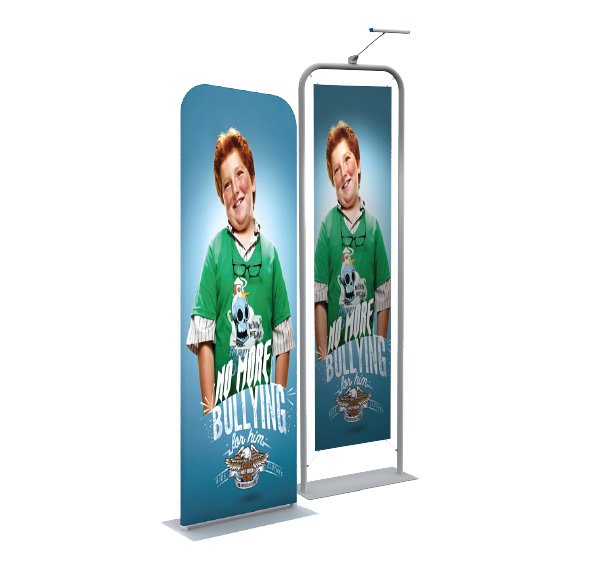 2ft Steel Plate Banner Stand EM-17B1