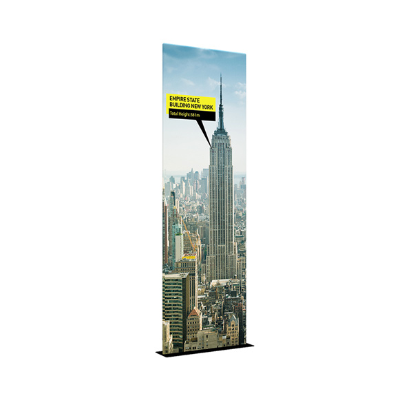 30" Economy EZ Tube Banner Stand With Steel Plate EM-17B4