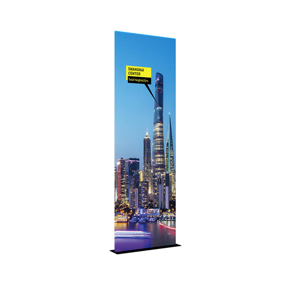 31.5" Economy EZ Tube Banner Stand With Steel Plate EM-17B4