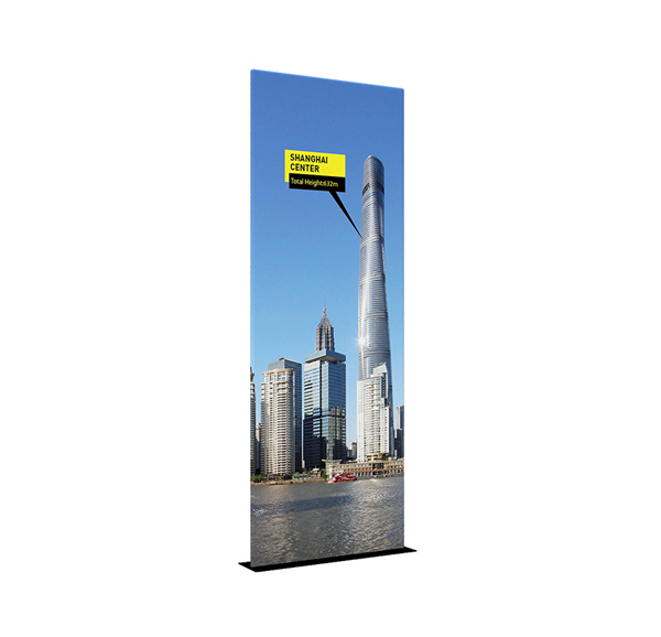 33.5" Economy EZ Tube Banner Stand With Steel Plate EM-17B4