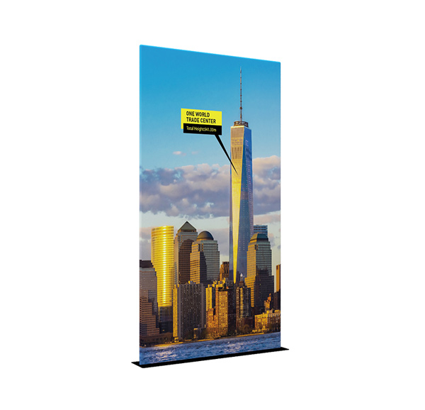 48" Economy EZ Tube Banner Stand With Steel Plate EM-17B4