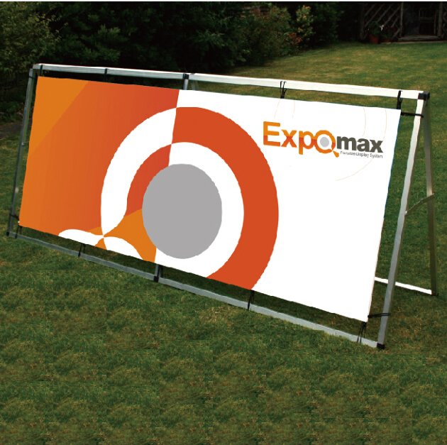 curved pop up banner