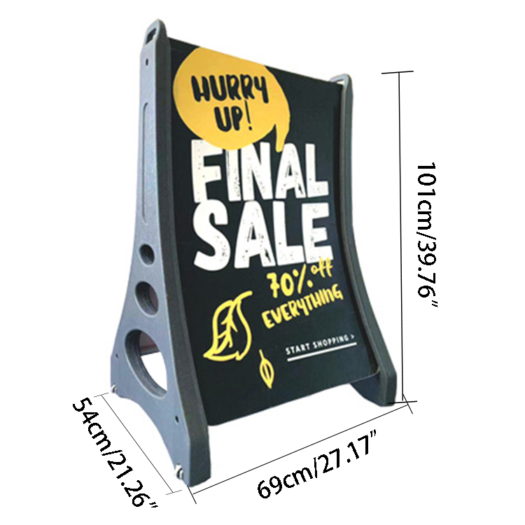 Portable Curved Poster Stand E13J03B
