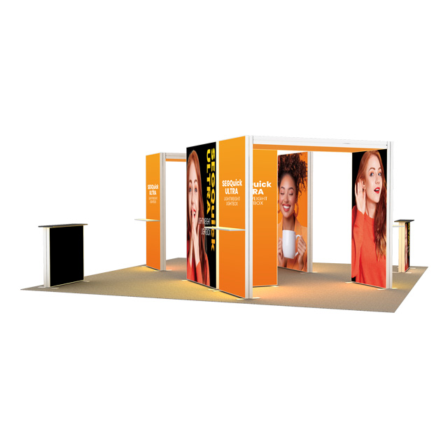 Cabina retroilluminata 205 x 20 piedi 120SEGR2