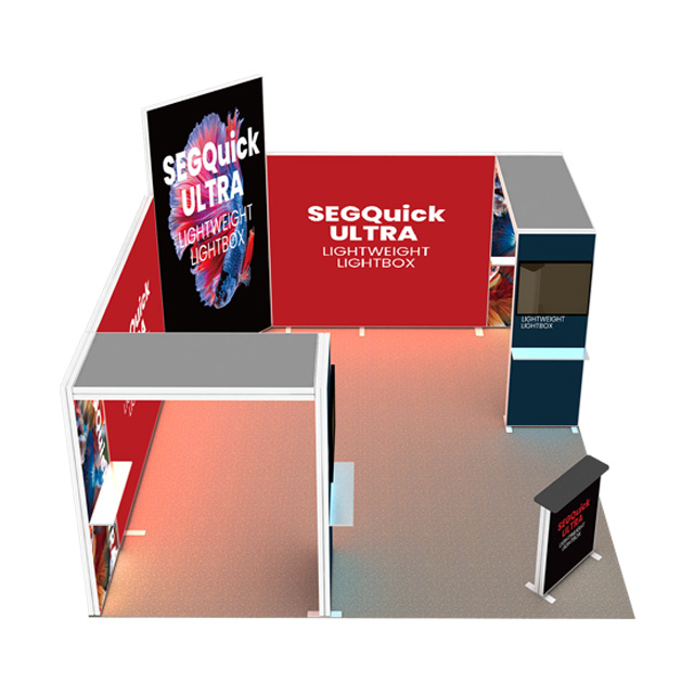 Cabina retroilluminata 204, 20 piedi x 10 piedi, 120SEGR2