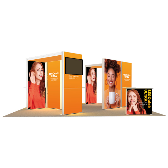 Cabina retroilluminata 205 x 20 piedi 120SEGR2