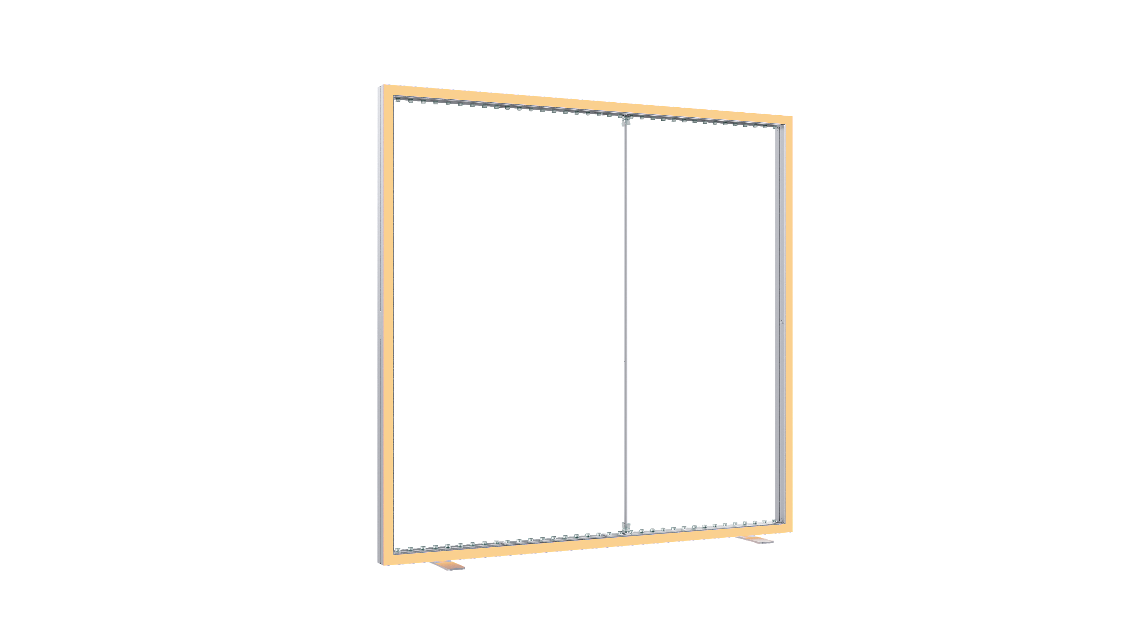 78.74 Inch RGB Flash Lightbox Portable Campaign Display